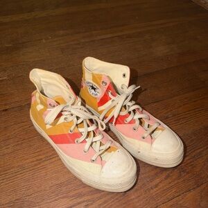 Colorful High-Top Converse Sneakers
